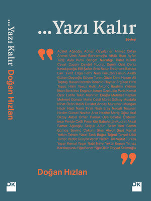 cover image of Yazı Kalır
